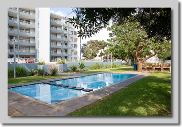 Swimming pool in complex